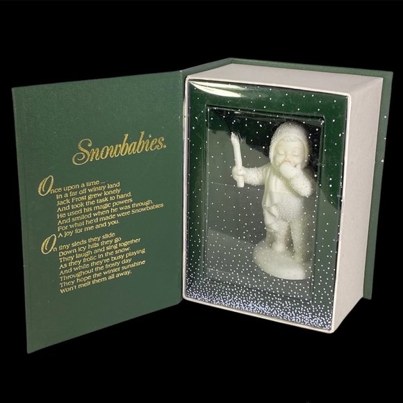 DEPARTMENT 56 Winter Tales Of The Snowbabies I'm So Sleepy Figurine - Picture 1 of 9